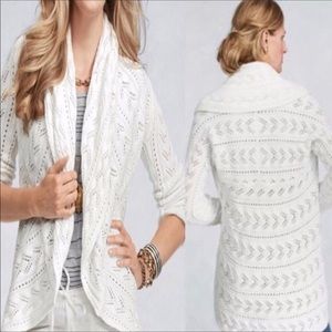 cabi circle sweater in white